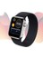 Apple Watch Uyumlu 3 42 mm Tek Parça Large Hasır Kordon Kömür 2