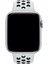 Apple Watch Uyumlu Series 6 42 mm Fileli Kordon Beyaz-Siyah 3