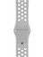 Apple Watch Uyumlu Series 6 38 mm Fileli Kordon Gri-Beyaz 1