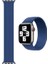 Apple Watch Uyumlu 5 44 mm Tek Parça Medium Hasır Kordon Mavi 2