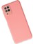 Newface Samsung Galaxy A22 Kılıf Lansman Glass Kapak - Pembe 3