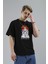 Senshi Önü ve Arkası Baskılı Erkek Oversize Tshirt 2