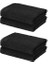 Yenitransformacion 24 Adet Mikrofiber El Yüz Spor Havlusu 50X90 Siyah 715354 1