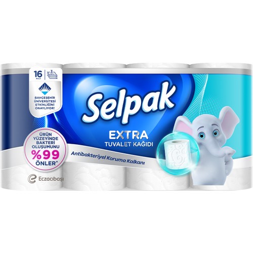 Selpak Extra Antibakteriyel Tuvalet Kağıdı 16'lı