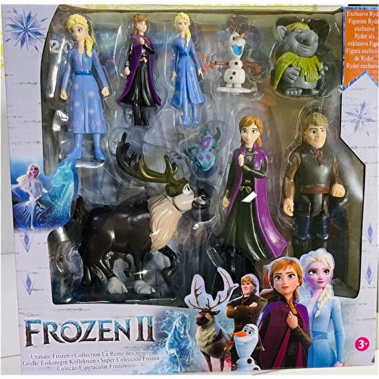 Frozen Karlar Ülkesi Karakter Figür Oyuncak Seti Elsa Anna Olaf Kristoff Bulda Sven Bruni