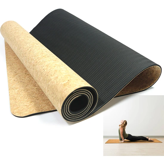 KKmoon Mantar Yoga Mat Doğal Mantar Mat Kaymaz Egzersiz Mat (Yurt Dışından)