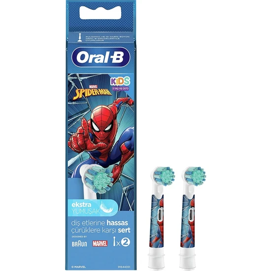 Oral-B Yedek Başlık Spiderman-1 2 Adet