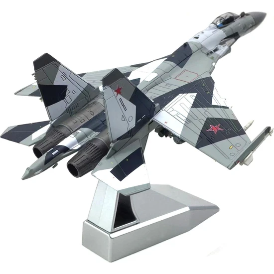 Best Life 1/100 Ölçekli Su-35 Fighter Uçak Diecast Model Standı Minyatür Boyutu (Yurt Dışından)