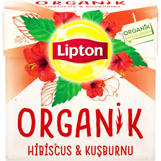 Lipton Organik Hibiscus Kuşburnu Çayı 20'li