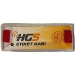 Space Hgs Etiket Kabı 11 cm x 4 cm Yeni HGS Kartları için Uygun Sert Plastik Tasarım