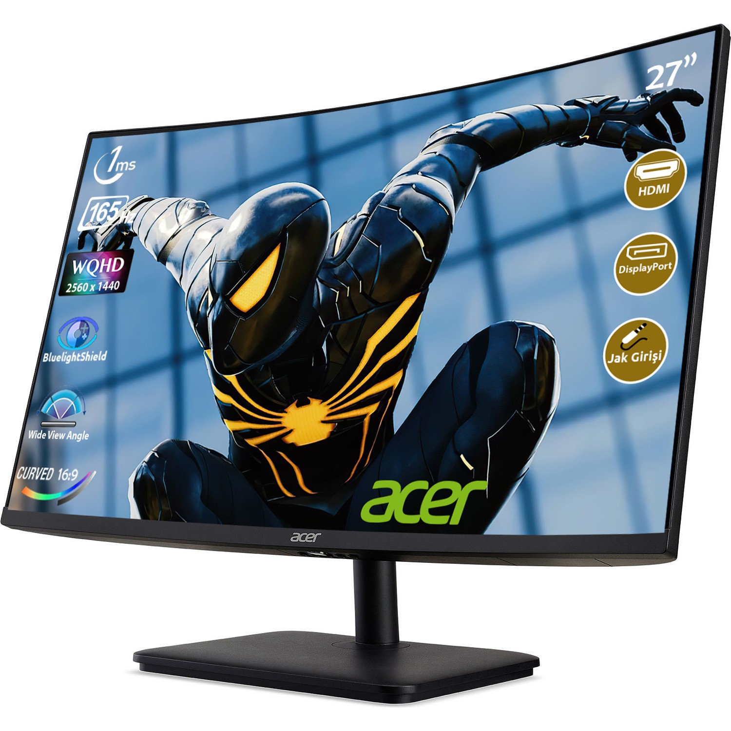 Acer ED270UP 27" 165Hz 1ms (HDMI+Display) Adaptive-Sync QHD Fiyatı