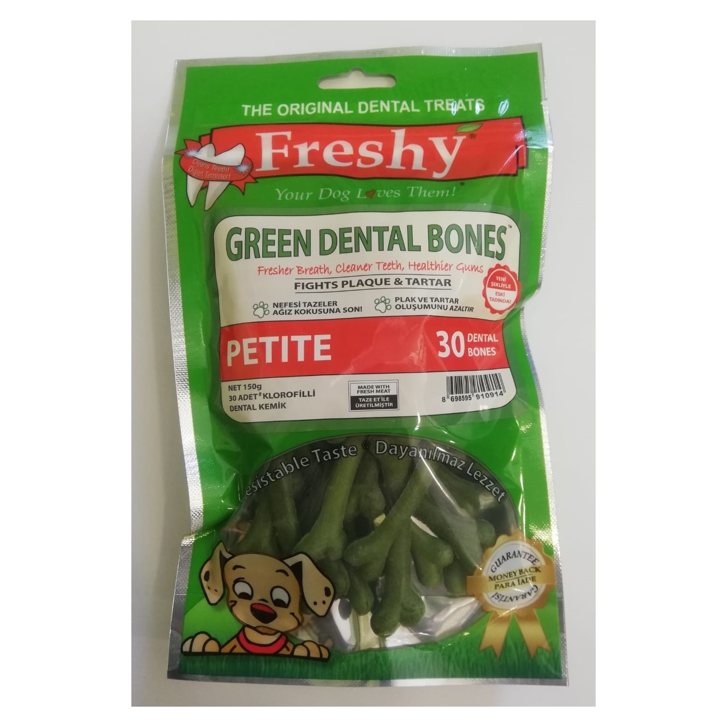 Freshy Green Dental Bones Petite 30 Adet Dental Fiyatı