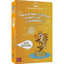 Norwegian Health Omega 3 Gummies 30 Kapsül Çiğnenebilir Norveç Balık Yağı