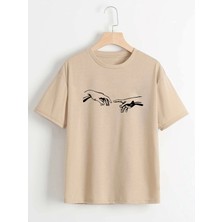 Trendypassion Bej Michelangelo El Tişört