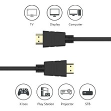 Ancheyn HDMI 1.4b Tv LCD Monitör Laptop Erkek Bağlantı Kablosu1.5 M 4294