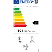 Beko 970463 MB F Enerji 406 Lt No-Frost Buzdolabı