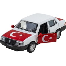 Mixoyuncak Oyuncak Şahin Metal Çek Bırak Beyaz Türk Bayraklı 13 cm