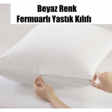 Mandaş 2 Adet Yastık Astarı Kılıfı Pamuklu Beyaz Fermuarlı (50X70)