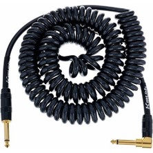 Kirlin Premium Coil Cable With Gold-Plated Contacts 6m Black 20FT Premium Spiral Kablo Bobin Kablosu Orjinal Altın Kaplama Kontaklar