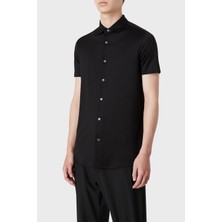 Emporio Armani Regular Fit Kısa Kol Pamuklu Gömlek Erkek Gömlek 8N1CG0 1juvz 0999