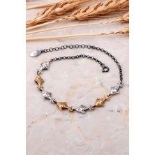 Sümer Telkari Balık Tasarım Gümüş Halhal 333