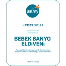 Balmy Naturel Bambu Bebek Banyo Eldiveni