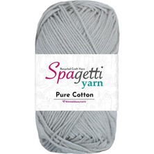 Spagetti Yarn Pure Cotton Gri El Örgü Ipliği