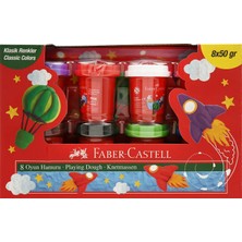Faber-Castell Faber Castell 8 Renk Oyun Hamuru 8X50GR.