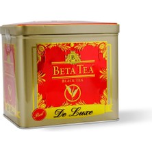 Beta Tea Beta De Luxe Kırmızı Metal Ambalaj 225 gr (Seylan Çayı - Ceylon Tea)