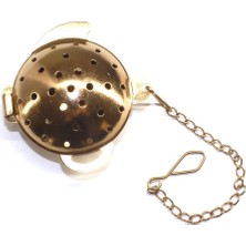 Beta BA0057 Stainless Steel Tea Infuser Gold Çelik Süzgeç