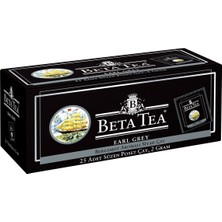 Beta Earl Grey Bardak Poşet 25 x 2 GR (Bergamot - Tomurcuk Çayı)