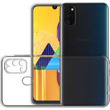 Fitcase Samsung Galaxy M31 Kılıf Kamera Korumalı Silikon Şeffaf Arka Kapak