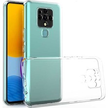 Fitcase Tecno Camon 16 Kılıf Kamera Korumalı Silikon Şeffaf Arka Kapak