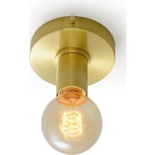 Mylight Myli̇ghts Retro Rusti̇k   Mat Gold Tavan Apli̇k  ve Tavan Armatürü Avi̇ze