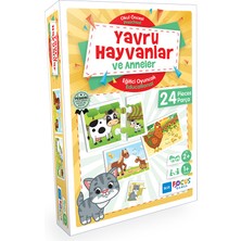 Blue Focus Yavru Hayvanlar ve Anneleri Tamamlama Kartları