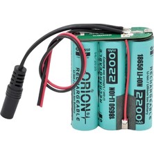 Orion 18650 11.1V 2200MAH 3s Bms Devreli Li-Ion Şarj Konnektörlü Pil