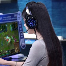 Vendas N1-Pro Tam Boy Kulaküstü Mikrofonlu LED Işıklı Profesyonel Gaming Oyuncu Kulaklığı