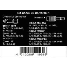 Wera Bit-Check 30 Bits Seti  (05056440001)