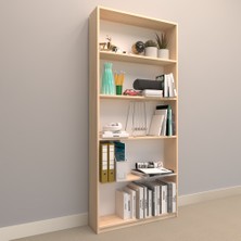 Rafkestir Alina Suntalam Kitaplık ( 80 x 180 cm ) Akçaağaç ( Mat )