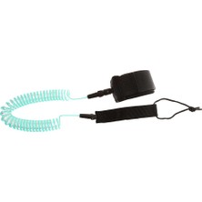 Yolanda 10 'coiled Surfboard Sörf Kurulu Tasma Bacak Halat + Neopren Ayak Bileği Manşet Açık Mavi (Yurt Dışından)