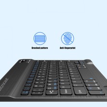 Microcase Tablet ve Telefonlar Için Şarjlı Türkçe Bluetooth Klavye - AL2723 Siyah