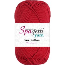 Spagetti Yarn Pure Cotton Kırmızı El Örgü Ipliği