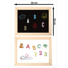 Diytoy Ahşap Tablet Tahta 62 Parça Magnetli