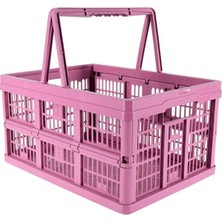 Keeeper Katlanabilir Alışveriş Kutusu , Sepet Pembe