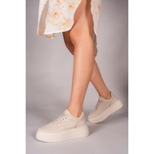 Riccon Bej Kadın Sneaker 0012255