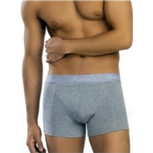 Tutku Erkek Gri Elastan Boxer 3'lü