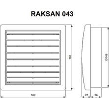 Afs Raksan 043 Smart Düz Panjur