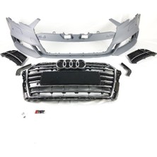 Audi a3 s3 ön tampon ve panjur seti 2016+ hb