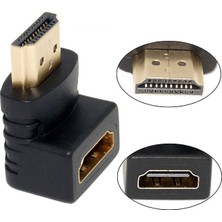 Streak HDMI Dişi To Erkek L Tip 90 Derece Uzatma Ek Aparat Adaptör M/f