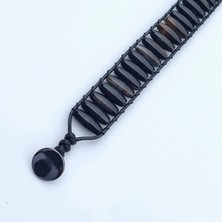 Clays Jewellery Akik Taşı Arpa Kesim Bileklik